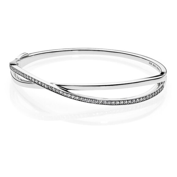 Pandora Entwined Bangle Bracelet - Picture 1 of 13